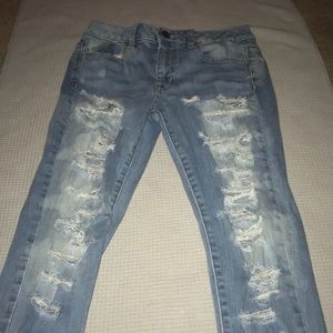 American Eagle Blue Ripped Jeans
